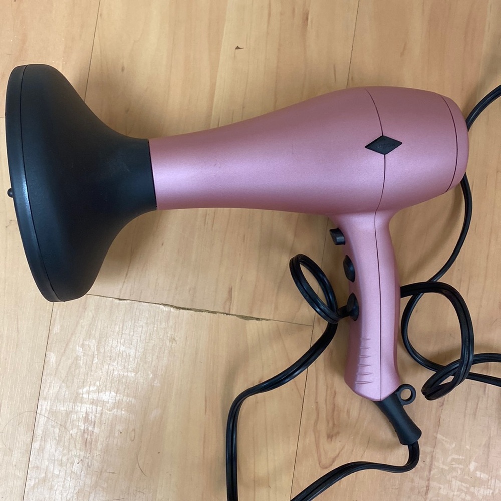 Notion Pink Nition Ceramic Hair Dryer with detachable accessories